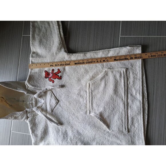 Grateful Dead Dancing Bears Swirl Baja Hoodie M Cotton Multicolor Unisex Retro - Picture 12 of 13